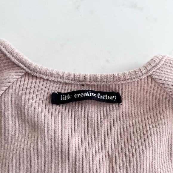 Little Creative Factory Girls Designer Blush Summer Romper Black Tulle Tutu 6M - Picture 2 of 6